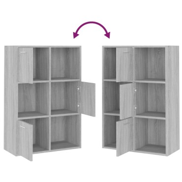 vidaXL Ντουλάπι Αποθήκευσης Γκρι Sonoma 60x29,5x90cm 1 τεμ.