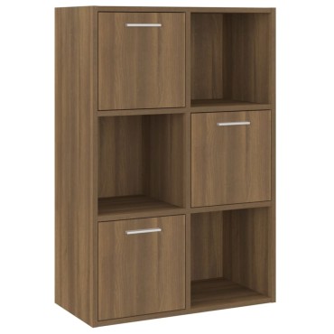 vidaXL Ντουλάπι Αποθήκευσης Καφέ Δρυς 60x29,5x90cm 1 τεμ.