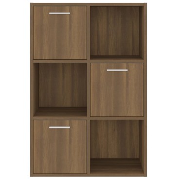 vidaXL Ντουλάπι Αποθήκευσης Καφέ Δρυς 60x29,5x90cm 1 τεμ.