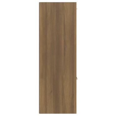 vidaXL Ντουλάπι Αποθήκευσης Καφέ Δρυς 60x29,5x90cm 1 τεμ.
