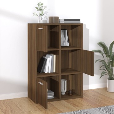 vidaXL Ντουλάπι Αποθήκευσης Καφέ Δρυς 60x29,5x90cm 1 τεμ.