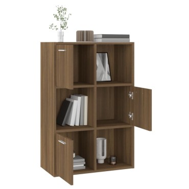 vidaXL Ντουλάπι Αποθήκευσης Καφέ Δρυς 60x29,5x90cm 1 τεμ.
