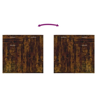 vidaXL Ντουλάπι Καπνιστή Δρυς 80x36x75cm Επεξεργασμένο Ξύλο 1 τεμ.