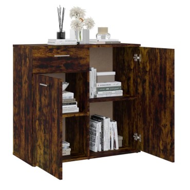 vidaXL Ντουλάπι Καπνιστή Δρυς 80x36x75cm Επεξεργασμένο Ξύλο 1 τεμ.