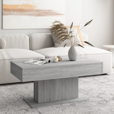 vidaXL Τραπεζάκι Σαλονιού Γκρι Sonoma 96x50x45cm Επεξεργασμένο Ξύλο 1 τεμ.