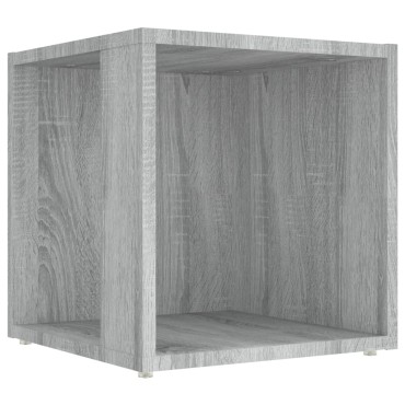 vidaXL Τραπέζι Βοηθητικό Γκρι Sonoma 33x33x34,5cm Επεξεργασμένο Ξύλο