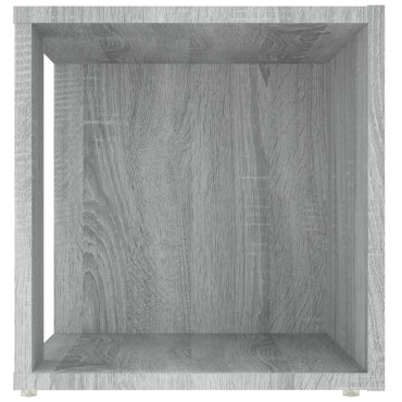 vidaXL Τραπέζι Βοηθητικό Γκρι Sonoma 33x33x34,5cm Επεξεργασμένο Ξύλο
