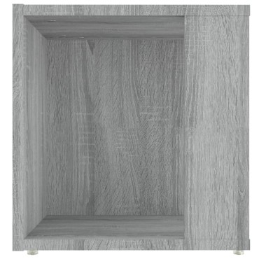 vidaXL Τραπέζι Βοηθητικό Γκρι Sonoma 33x33x34,5cm Επεξεργασμένο Ξύλο