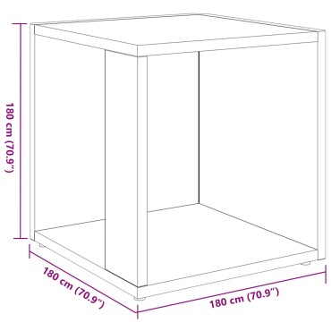 vidaXL Τραπέζι Βοηθητικό Γκρι Sonoma 33x33x34,5cm Επεξεργασμένο Ξύλο