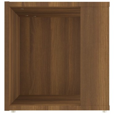vidaXL Τραπέζι Βοηθητικό Καφέ Δρυς 33x33x34,5cm Επεξεργασμένο Ξύλο