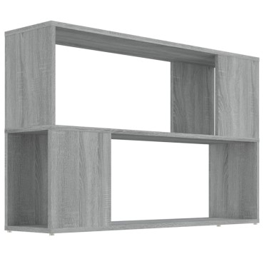 vidaXL Βιβλιοθήκη Γκρι Sonoma 100x24x63cm από Επεξεργασμένο Ξύλο 1 τεμ.