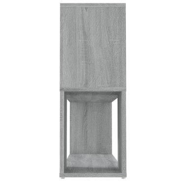 vidaXL Βιβλιοθήκη Γκρι Sonoma 100x24x63cm από Επεξεργασμένο Ξύλο 1 τεμ.
