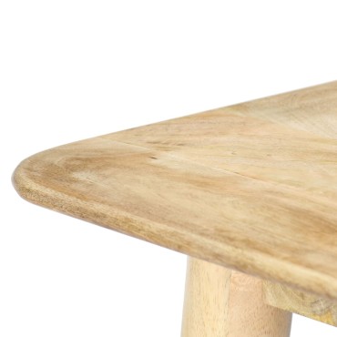 vidaXL Τραπεζαρία 180x90x76cm από Μασίφ Ξύλο Μάνγκο 1 τεμ.