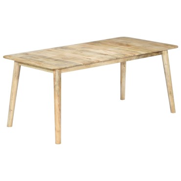 vidaXL Τραπεζαρία 180x90x76cm από Μασίφ Ξύλο Μάνγκο 1 τεμ.