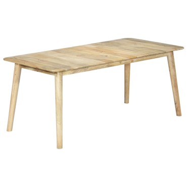 vidaXL Τραπεζαρία 180x90x76cm από Μασίφ Ξύλο Μάνγκο 1 τεμ.