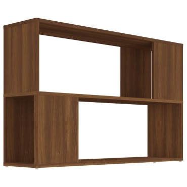 vidaXL Βιβλιοθήκη Καφέ Δρυς 100x24x63cm από Επεξεργασμένο Ξύλο 1 τεμ.