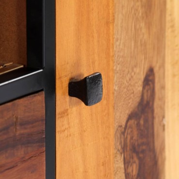 vidaXL Έπιπλο Τηλεόρασης 120x30x40cm Μασίφ Ανακυκλωμένο Ξύλο + Ατσάλι