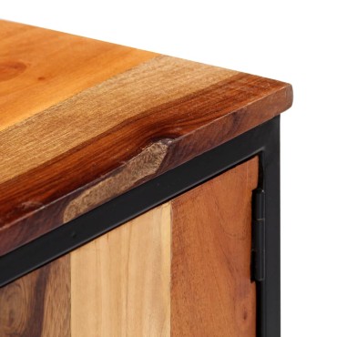 vidaXL Έπιπλο Τηλεόρασης 120x30x40cm Μασίφ Ανακυκλωμένο Ξύλο + Ατσάλι