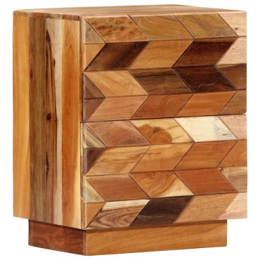 vidaXL Κομοδίνο 40x30x50cm από Μασίφ Ανακυκλωμένο Ξύλο 1 τεμ.