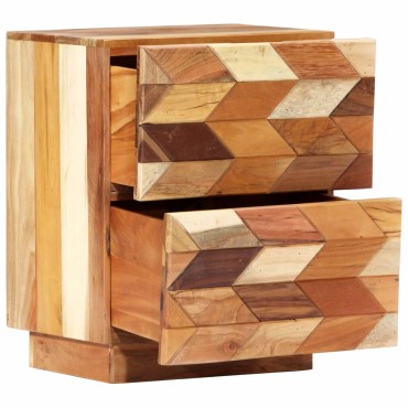 vidaXL Κομοδίνο 40x30x50cm από Μασίφ Ανακυκλωμένο Ξύλο 1 τεμ.