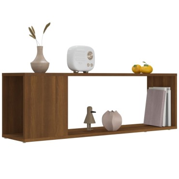 vidaXL Έπιπλο Τηλεόρασης Καφέ Δρυς 100x24x32cm Επεξεργασμένο Ξύλο