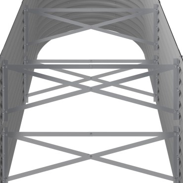 vidaXL Ζαρντινιέρα Ανθρακί 224x80x68 εκ Ατσάλι με Ηλεκτρ. Βαφή Πούδρας