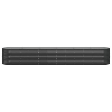 vidaXL Ζαρντινιέρα Ανθρακί 440x80x68 εκ Ατσάλι με Ηλεκτρ. Βαφή Πούδρας