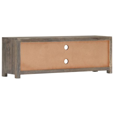 vidaXL Έπιπλο Τηλεόρασης Γκρι 120x30x40cm από Μασίφ Ξύλο Μάνγκο
