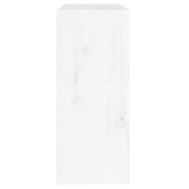 vidaXL Βιβλιοθήκη/Διαχωρ. Χώρου Λευκό 60x30x71,5cm Μασίφ Ξύλο Πεύκου 1 τεμ.