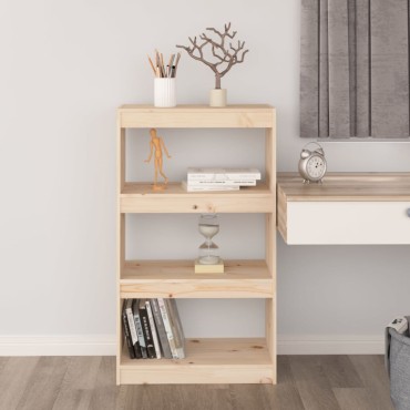 vidaXL Βιβλιοθήκη/Διαχωριστικό Χώρου 60x30x103,5cm Μασίφ Ξύλο Πεύκου 1 τεμ.