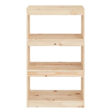 vidaXL Βιβλιοθήκη/Διαχωριστικό Χώρου 60x30x103,5cm Μασίφ Ξύλο Πεύκου 1 τεμ.