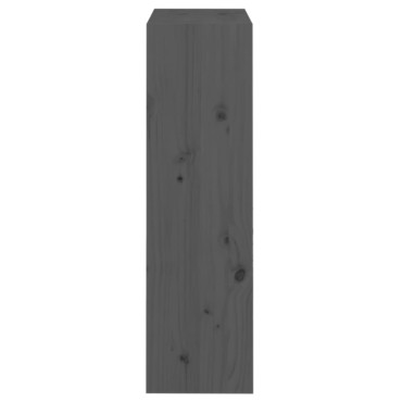 vidaXL Βιβλιοθήκη/Διαχωριστικό Χώρου Γκρι 60x30x103,5cm Μασίφ Πεύκο 1 τεμ.