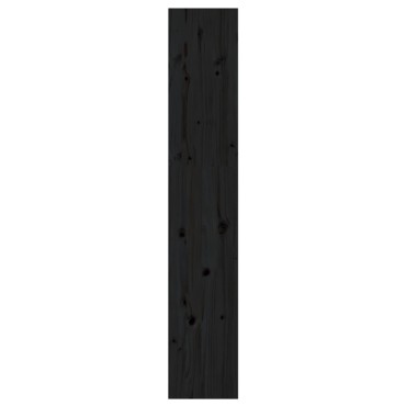 vidaXL Βιβλιοθήκη/Διαχωριστικό Χώρου Μαύρη 60x30x167,5cm Μασίφ Πεύκο 1 τεμ.