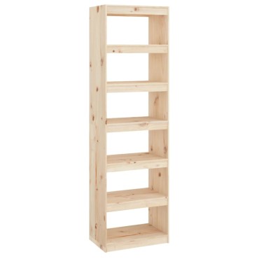 vidaXL Βιβλιοθήκη/Διαχωριστικό Χώρου 60x30x199,5cm Μασίφ Ξύλο Πεύκου 1 τεμ.