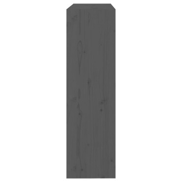 vidaXL Βιβλιοθήκη/Διαχωριστικό Χώρου Γκρι 80x30x103,5cm Μασίφ Πεύκο 1 τεμ.