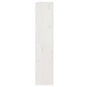 vidaXL Βιβλιοθήκη/Διαχωριστικό Χώρου Λευκή 80x30x135,5cm Μασίφ Πεύκο 1 τεμ.