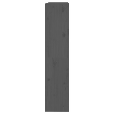 vidaXL Βιβλιοθήκη/Διαχωριστικό Χώρου Γκρι 80x30x135,5cm Μασίφ Πεύκο 1 τεμ.