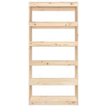 vidaXL Βιβλιοθήκη/Διαχωριστικό Χώρου 80x30x167,4cm Μασίφ Ξύλο Πεύκου 1 τεμ.