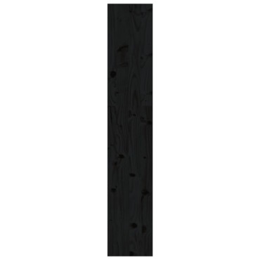 vidaXL Βιβλιοθήκη/Διαχωριστικό Χώρου Μαύρη 80x30x167,4cm Μασίφ Πεύκο 1 τεμ.