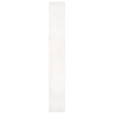 vidaXL Βιβλιοθήκη/Διαχωριστικό Χώρου Λευκή 80x30x199,5cm Μασίφ Πεύκο 1 τεμ.