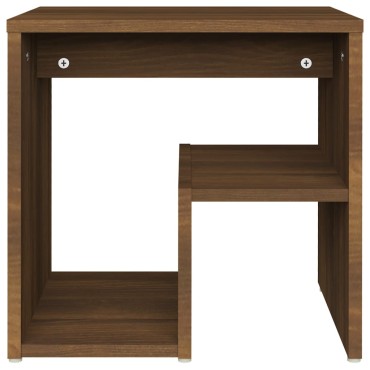 vidaXL Κομοδίνα 2 τεμ. Καφέ Δρυς 40x30x40cm από Επεξεργασμένο Ξύλο