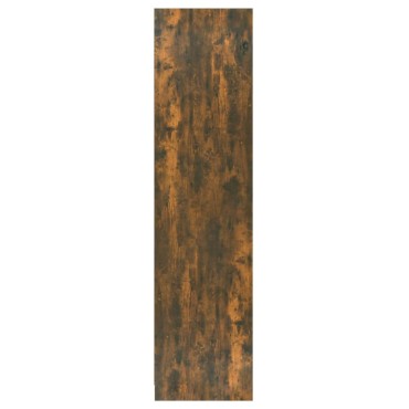 vidaXL Ντουλάπα με Συρτάρια Καπνιστή Δρυς 50x50x200cm Επεξεργ. Ξύλο 1 τεμ.