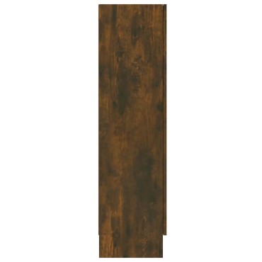 vidaXL Βιτρίνα Καπνιστή Δρυς 82,5x30,5x115cm από Επεξεργασμένο Ξύλο 1 τεμ.