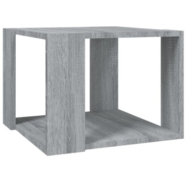 vidaXL Τραπεζάκι Σαλονιού Γκρι Sonoma 40x40x30cm Επεξεργασμένο Ξύλο 1 τεμ.