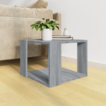 vidaXL Τραπεζάκι Σαλονιού Γκρι Sonoma 40x40x30cm Επεξεργασμένο Ξύλο 1 τεμ.