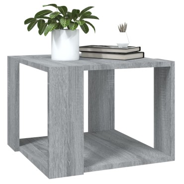vidaXL Τραπεζάκι Σαλονιού Γκρι Sonoma 40x40x30cm Επεξεργασμένο Ξύλο 1 τεμ.