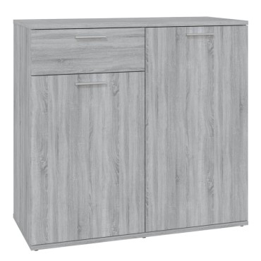 vidaXL Ντουλάπι Γκρι Sonoma 80x36x75cm από Επεξεργασμένο Ξύλο 1 τεμ.