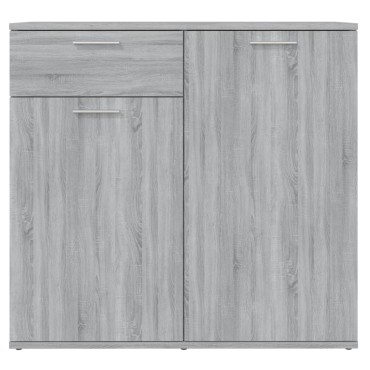 vidaXL Ντουλάπι Γκρι Sonoma 80x36x75cm από Επεξεργασμένο Ξύλο 1 τεμ.