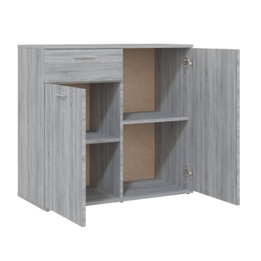 vidaXL Ντουλάπι Γκρι Sonoma 80x36x75cm από Επεξεργασμένο Ξύλο 1 τεμ.
