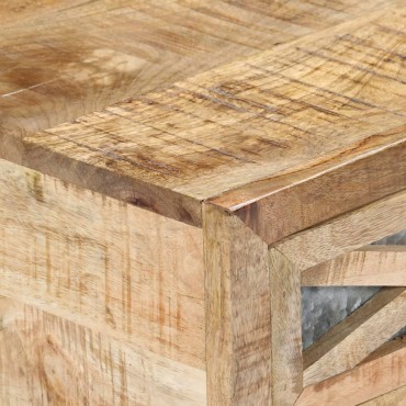 vidaXL Τραπεζάκι Σαλονιού 110x50x38cm από Μασίφ Ξύλο Μάνγκο 1 τεμ.